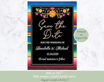 Fiesta Save the Date, Save the Date Card, Mexican Fiesta, Mexican Fiesta Save the Date