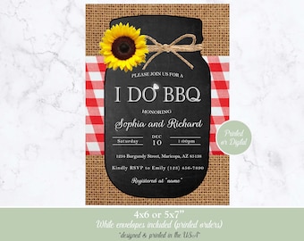 I do BBQ Invitation, Barbecue Invitation, Engagement BBQ Invitation, Engagement Invitation, I do invitation