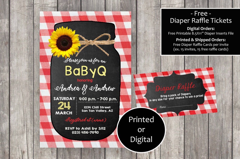 Baby Q Invitation Baby Shower Invitation Barbecue Baby Etsy