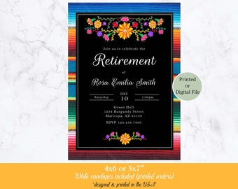 Fiesta Invitation, Fiesta Retirement Invitation, Mexican Fiesta, Holy Guacamole Invitation, Retirement Invitation