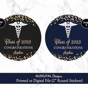 Nurse Graduation Sticker, Nursing Graduation Sticker, Registered Nurse Favor Stickers, RN Graduation Favor Stickers, RN Stickers