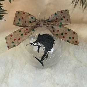 Fish Christmas Ball Ornament - Personalized