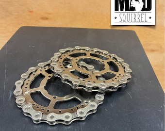 2 Sprocket and Chain Drinks Coasters
