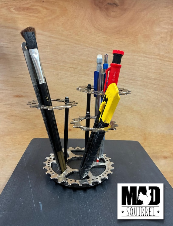 New Multiple Bicycle Sprocket and Carbon Fibre Tube Pen/Tool Holder