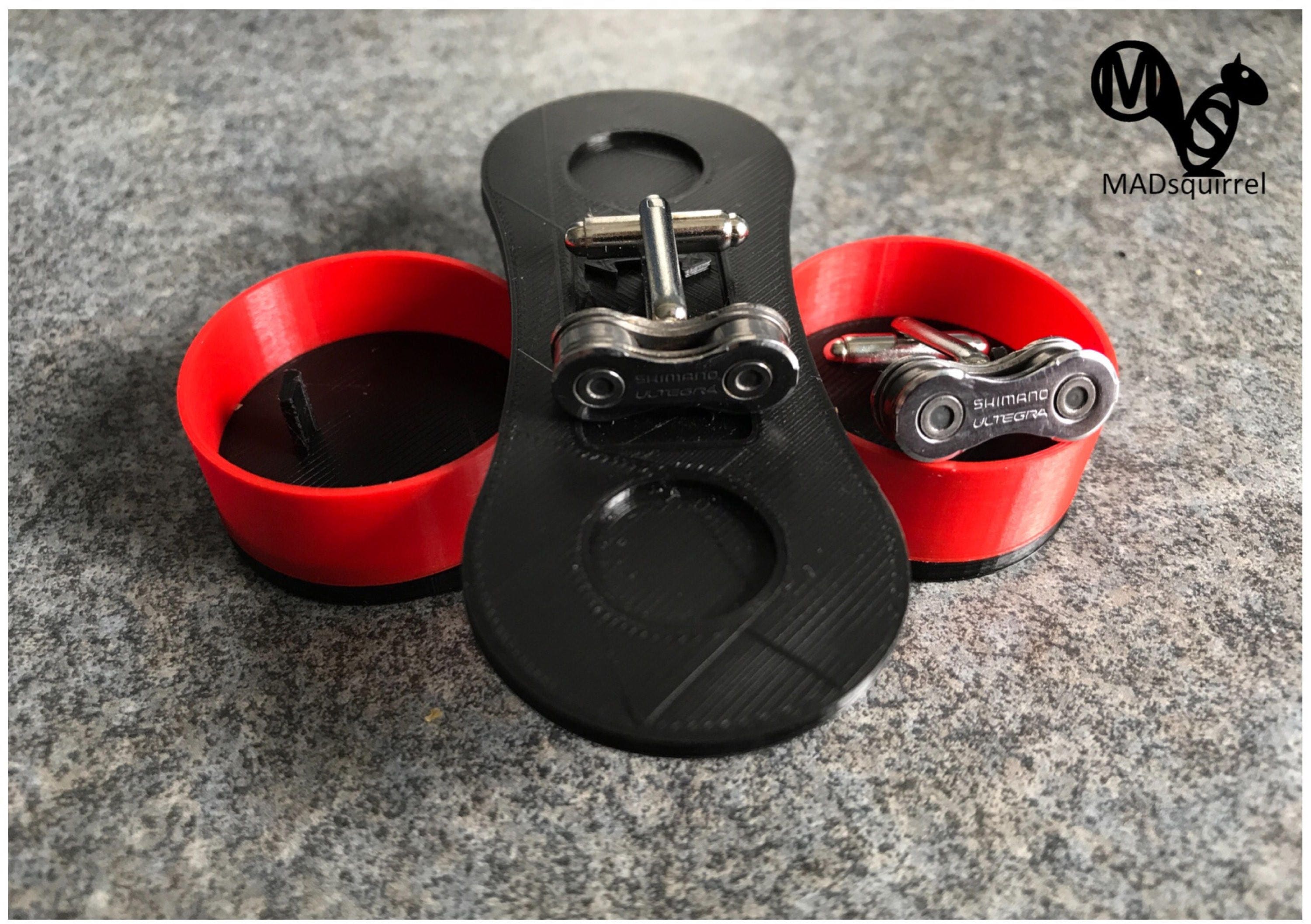 Bicycle, Bike Chain Link Cufflinks made from Shimano Ultegra Chain and