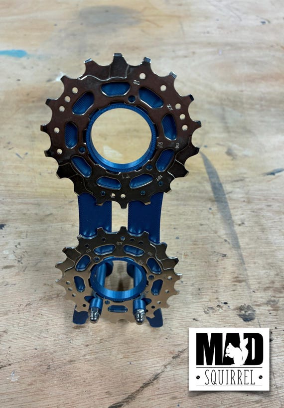 Max Size Smart Phone Holder made with 2 sprockets