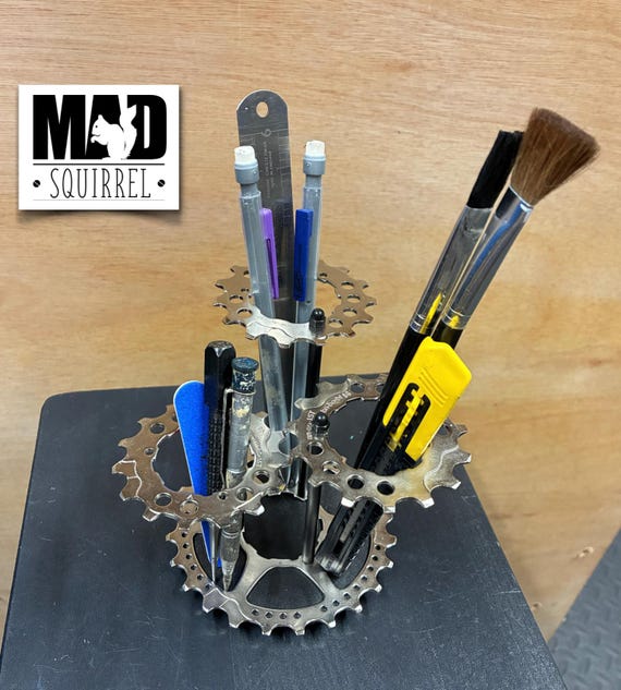 New Multiple Bicycle Sprocket and Carbon Fibre Tube Pen/Tool Holder