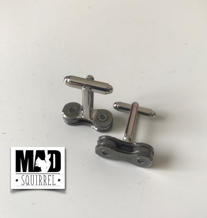 made from SRAM/'S new 12 speed chain Dark edition SRAM EAGLE Bicycle Chain Link Cufflinks