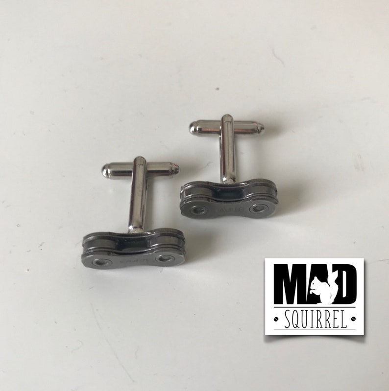 made from SRAM/'S new 12 speed chain Dark edition SRAM EAGLE Bicycle Chain Link Cufflinks
