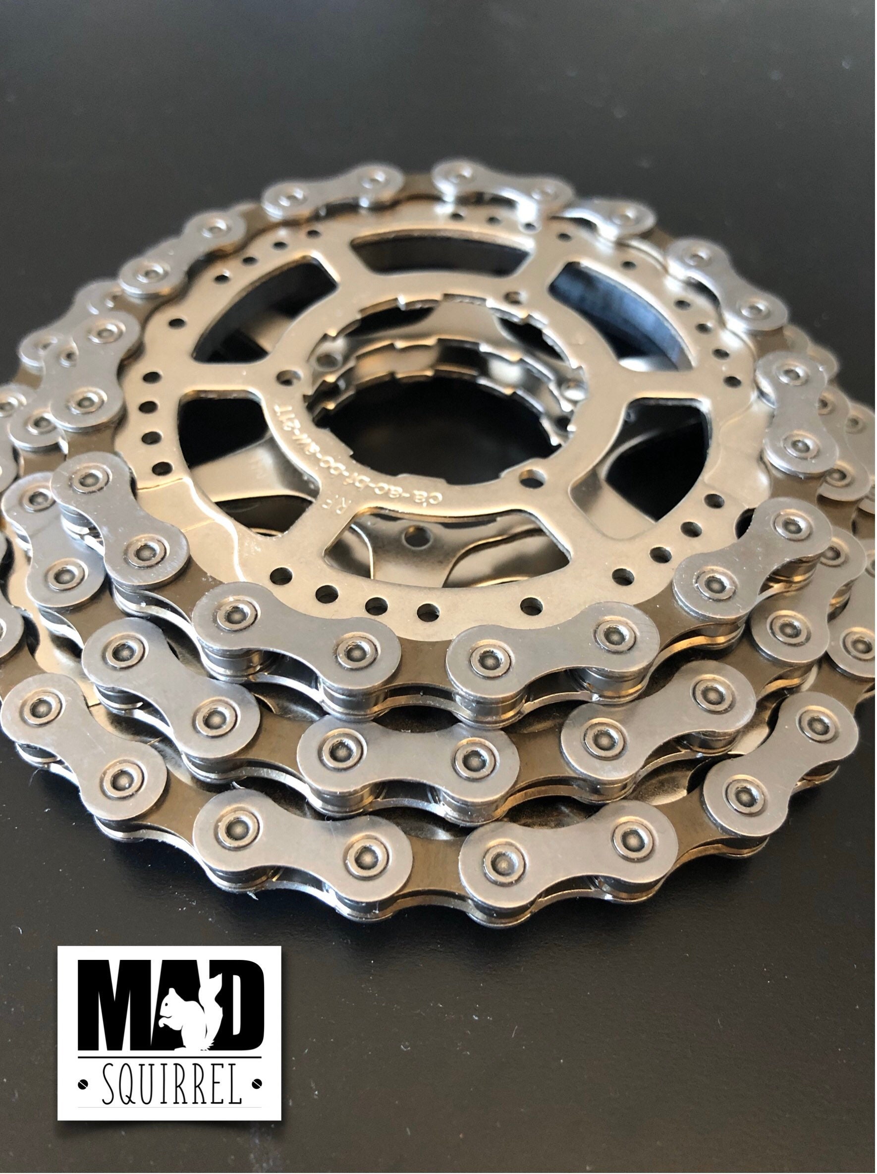 3 Stacking Bicycle Cassette Chain and Sprocket Drinks Coasters