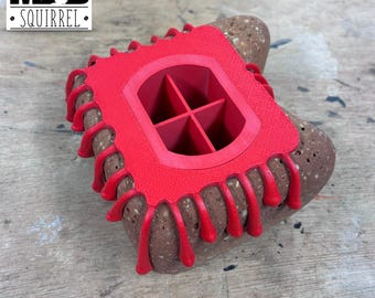 Red Dripping Weathered Brick Pen Holder