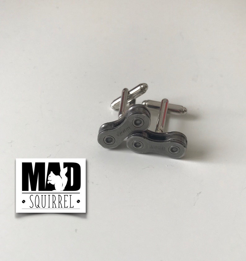 made from SRAM/'S new 12 speed chain Dark edition SRAM EAGLE Bicycle Chain Link Cufflinks