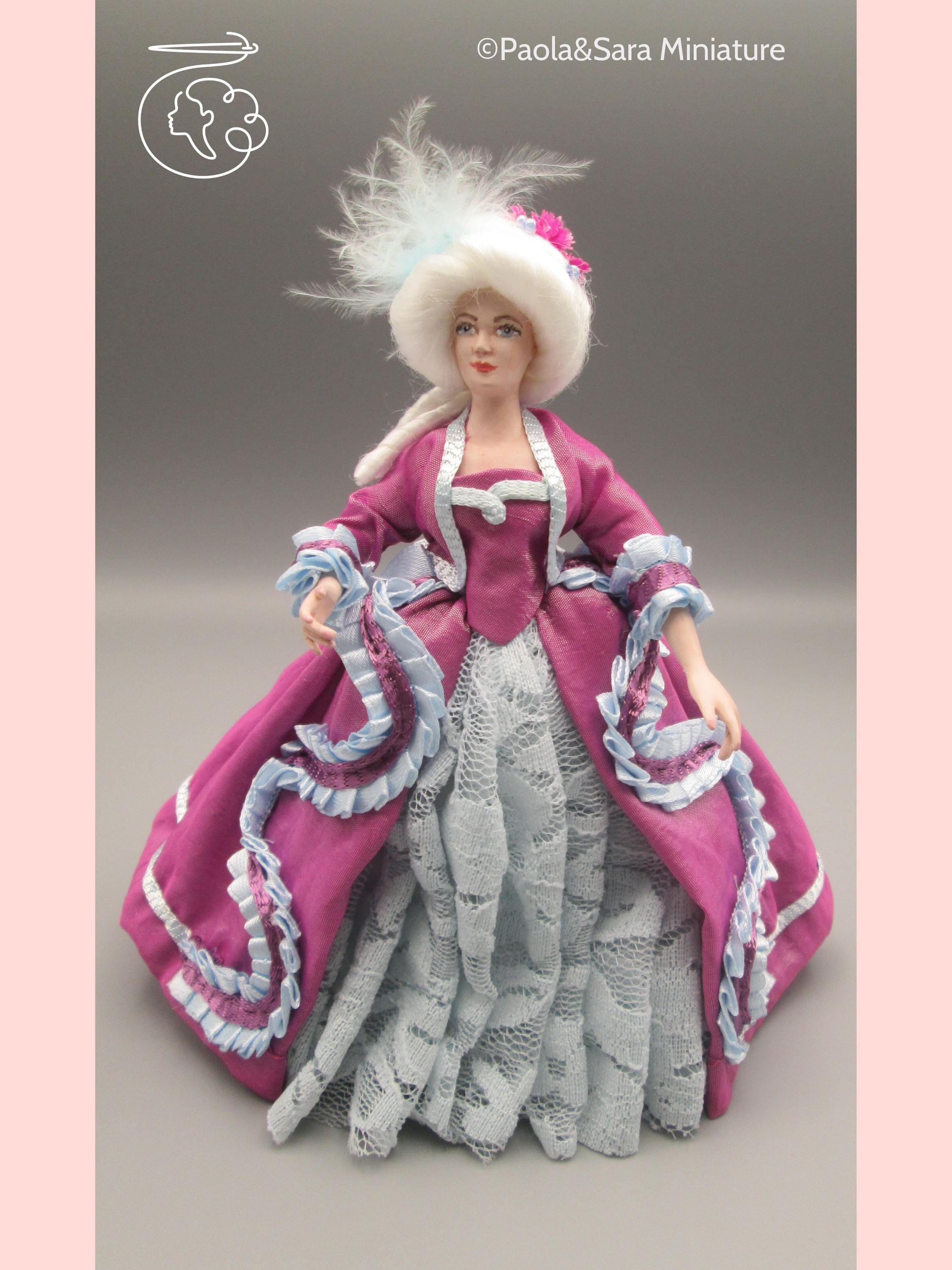 Figurine Poupée 1:12 En Céramique – Personnage Miniature Réaliste Avec Membres Rotatifs Pour Maison De Poupée