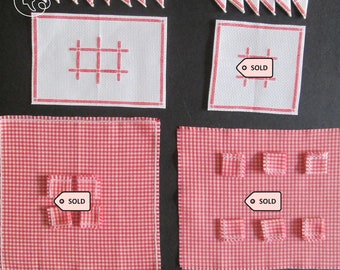 Miniature tablecloths for 1/12 scale dollhouse - Set with napkins | Material : cotton