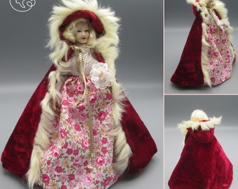 Miniature dresses for for doll, heidi ott and dollhouse in 1/12 scale - Only the Cloak