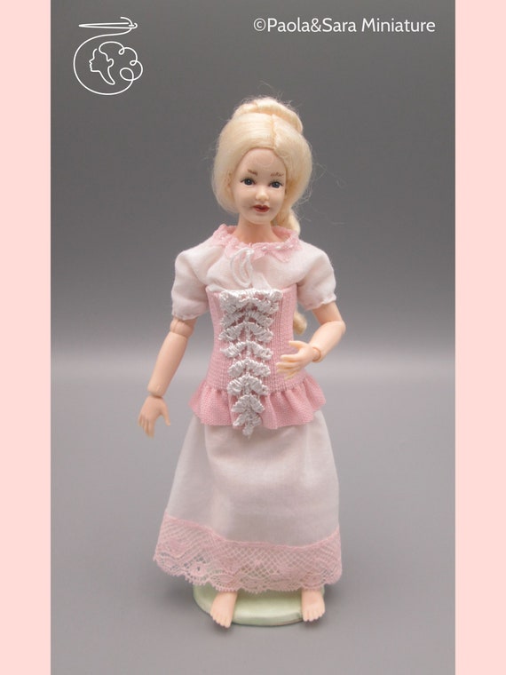 Heidi Ott Dollhouse Miniature 1:12 Scale BJD Adult Female La - Foto 10