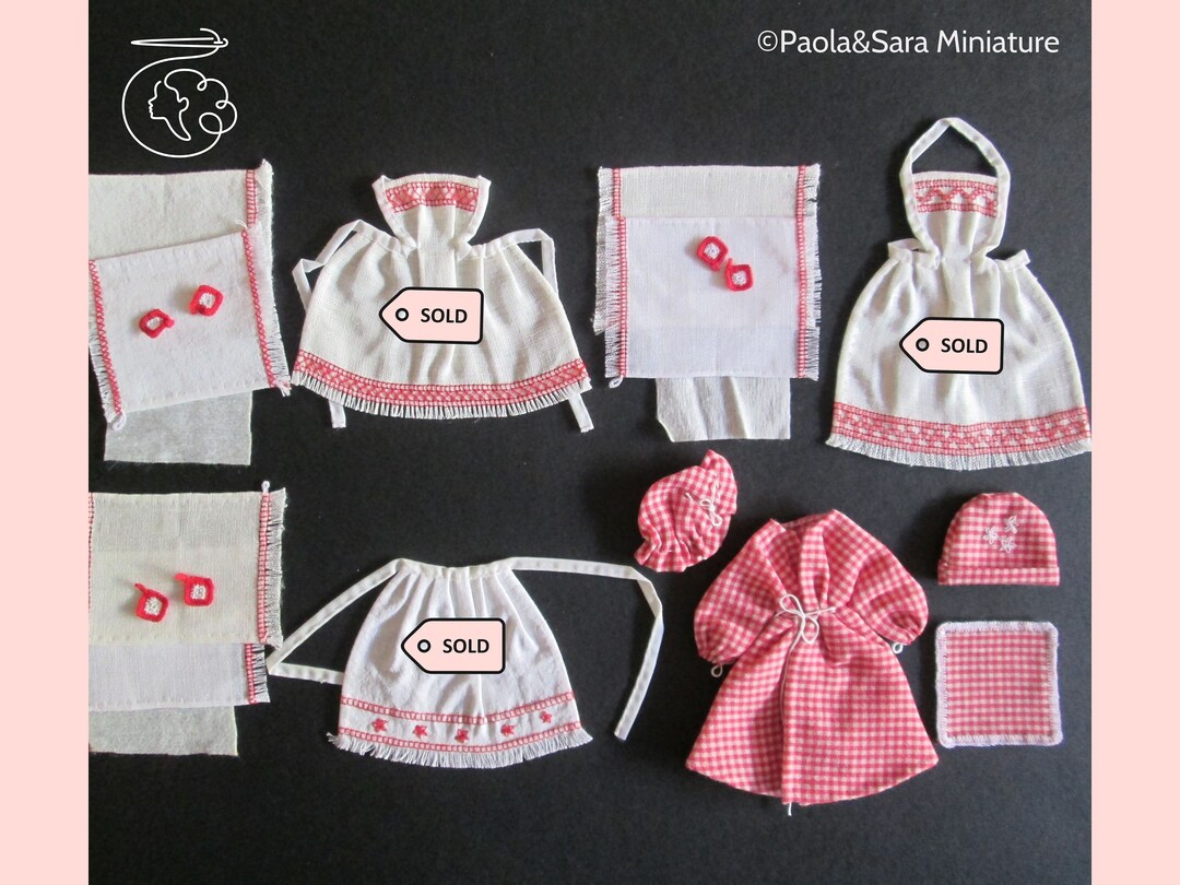 Set De Cuisine Miniature 8 Pièces échelle 1/12 - Crème, Pour Maison De Poupée, Neuf