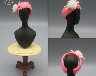 Miniature hats for doll, heidi ott and dollhouse in 1/12 scale