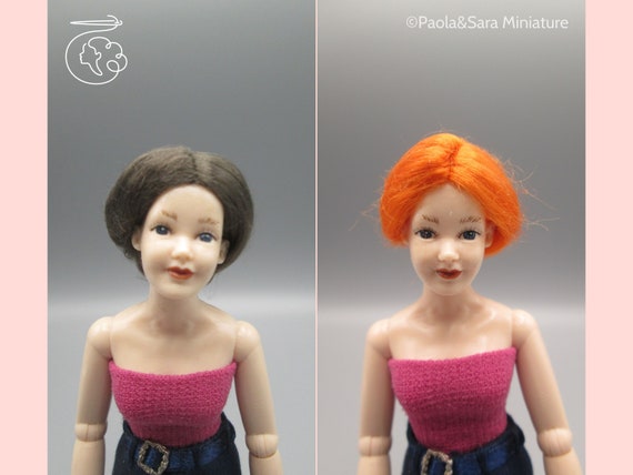 1 12 sales scale doll wigs