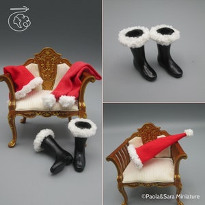 Miniature Christmas set for doll, heidi ott and dollhouse in 1/12 scale