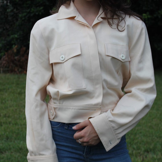 Vintage Creme Beige Escada Jacket - image 5