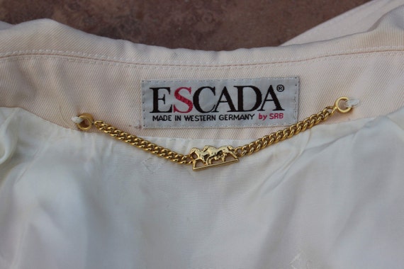 Vintage Creme Beige Escada Jacket - image 7