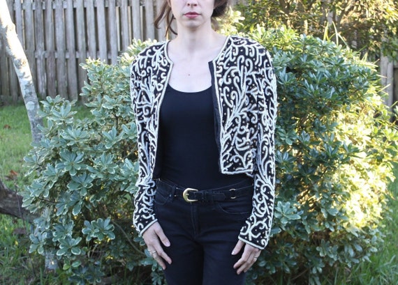 Beaded Cardigan by Laurence Kazar of New York - image 2