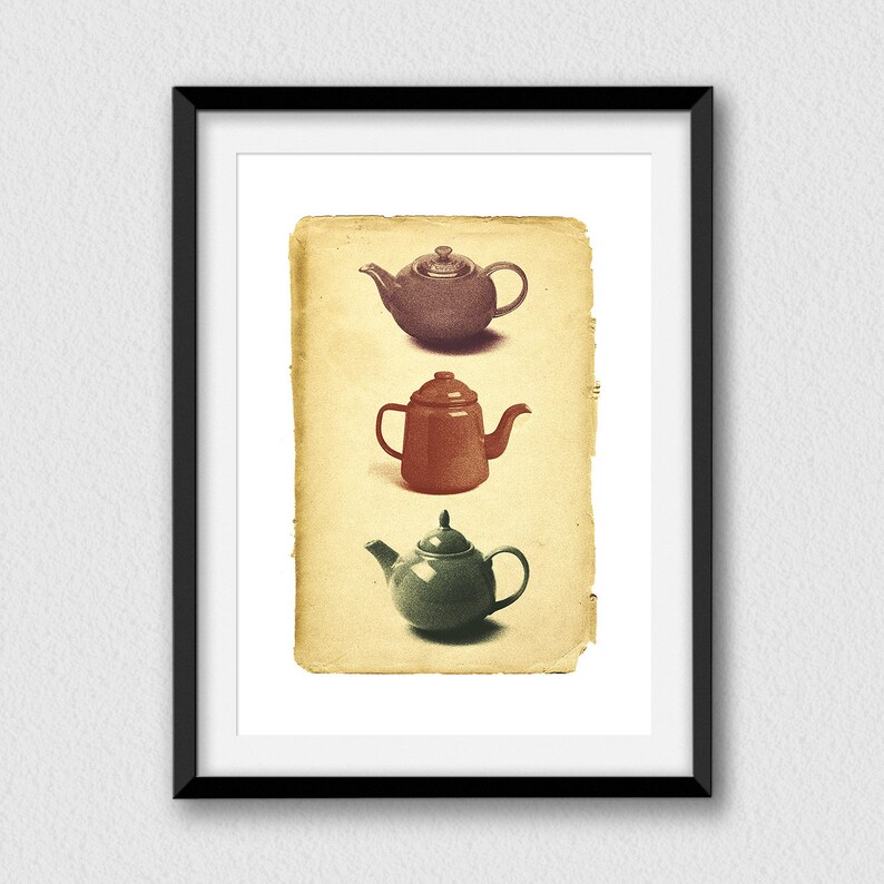 Teapots. Printable and Decorative Wall Art. Instant Download Etsy