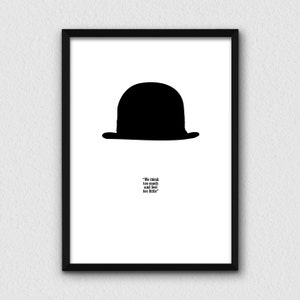 We think too much... Chaplin Series. Printable and decorative wall art. Instant Download for 3 High Resolution JPEG files. image 4