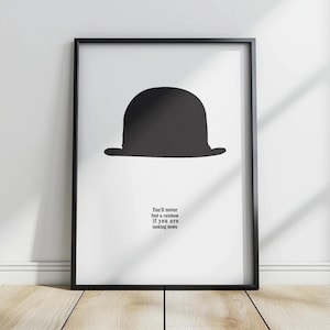 Je zult nooit een regenboog vinden... Citaat van Charles Chaplin, afdrukbare kunst, inspirerende kunst, woondecoratie, minimalistische kunst, Instant Download