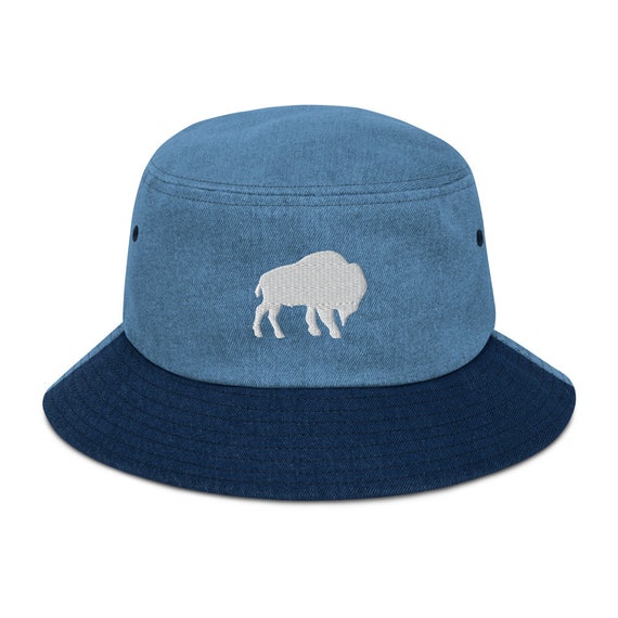 Buffalo Bills Embroidered Denim Bucket 