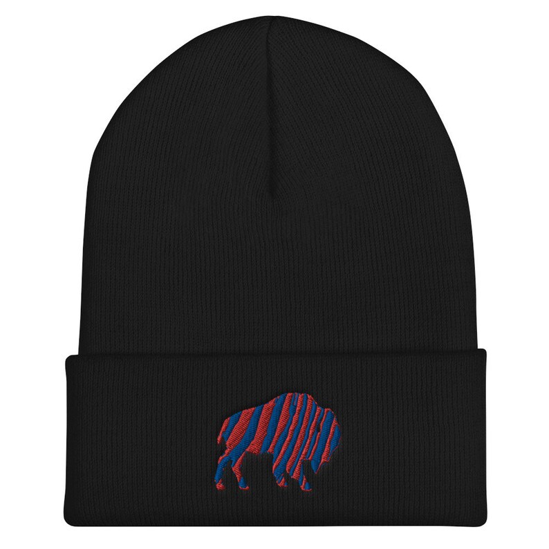 Buffalo Bills Zubaz Cuffed Beanie Winter Knit Hat Etsy