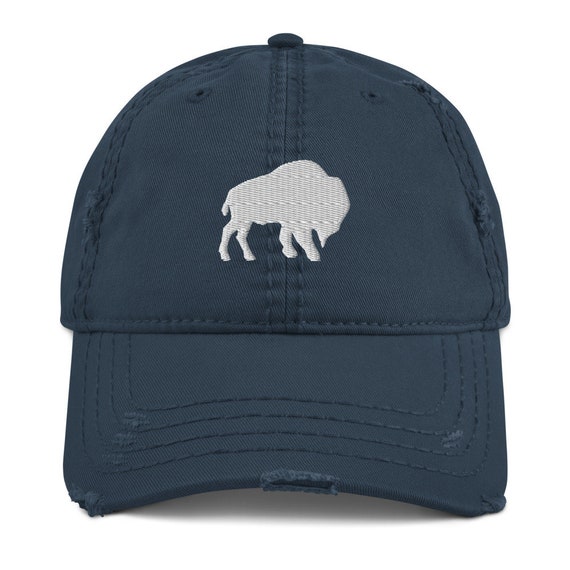 Buffalo Bills Neutral Distressed Dad Hat Baseball Cap