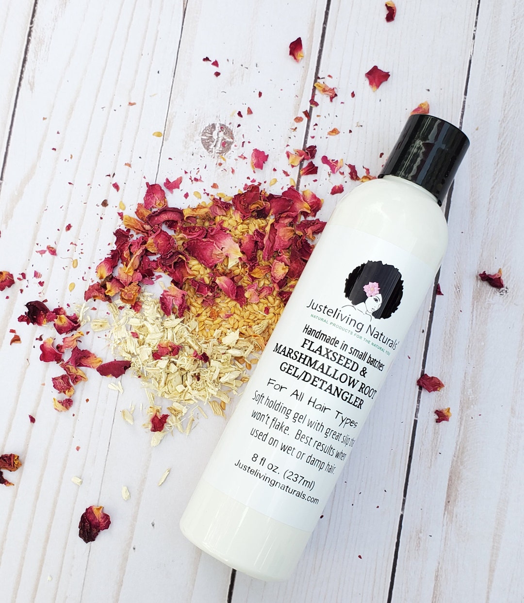 Flaxseed & Marshmallow Root Gel Detangler Leavein Etsy