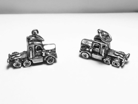 Charm Semi Tractor Trailer Truck Charm | Etsy