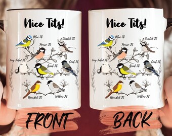 Nette Meisen Becher, Meisen Vogel Becher für Vogel-Liebhaber Weihnachtsgeschenk, Meisen Becher, Vogel Becher, nette Meisen Vogel Becher, nette Meisen Kaffeebecher für Männer und Frauen