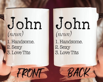 Personalized Name Definition Mug, Personalized Name Meaning Mug For Husband Birthday Gift, Definition Mug, Name Mugs For Men And Women