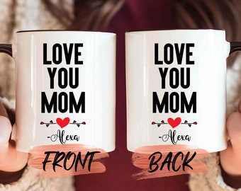 Mors dag-present, älskar dig mamma-mugg till mamma Mors dag-present, present till mamma, mammas födelsedagspresent, mamma-mugg, bästa mamma någonsin-mugg till mamma