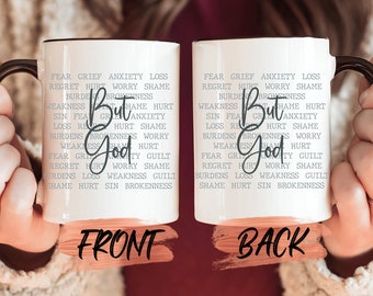 But God Mug, Bible Verse Scripture Mug For Men And Women Christmas Gift, Christian Mug, Bible Verse Mug, Scripture Mug For Christians