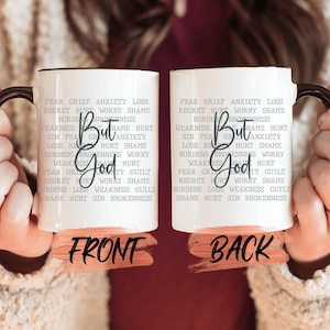 But God Mug, Bible Verse Scripture Mug For Men And Women Christmas Gift, Christian Mug, Bible Verse Mug, Scripture Mug For Christians