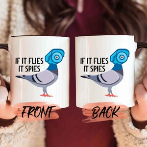 Birds Aren’t Real Mug, If It Flies It Spies Mug For Men And Women Birthday, Birds Aren’t Real, Funny Conspiracy, Birds Meme Mug For His/Her