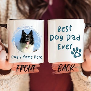Custom Dog Dad Mug, Father & Pet Owner Gift Mug For Dad Father’s Day, Dog Dad Gift, Custom Pet Mug, Dog Coffee Mug, Dog Father For Him
