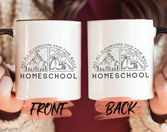 Taza "No todas las aulas tienen cuatro paredes", taza de café para el Día de la Madre de Homeschool Mamas Academy, regalo para mamá que educa en casa, taza para la vida de la educación en casa