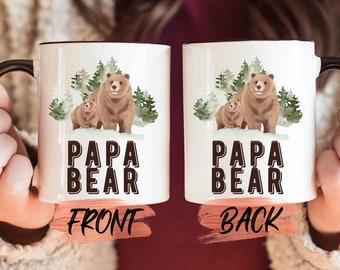 Papa Bear Baby Bear Mug, Custom Father's Day Gift Mug For Daddy Father’s Day, Funny Dad Mug, Bear Mug, Best Dad Ever Mug, Dad Coffee Mug