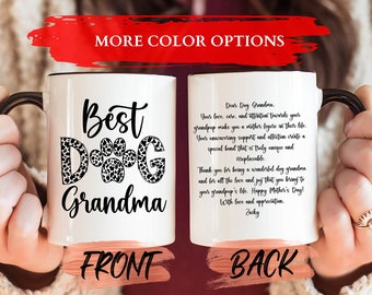Pet Grandma Mug, Dog Grandma Mug For Granddog Mother’s Day Gift, Best Dog Grandma, Personalized Granddog Mug, Grandma Gifts, Dog Lover Gift