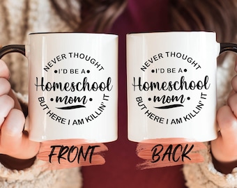 Taza "Killin It", taza de café para mamás de Homeschool Mamas Academy para el Día de la Madre, taza para la educación en casa, taza para la vida en la educación en casa, artículos para mamás que educan en casa, regalo para mamá