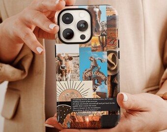 Western Cowboy Phone Case For Women’s Christmas Gift, Cowgirl Phone Case, Western Phone Case, Cowboy Print Case, Country Phone Case For Her
