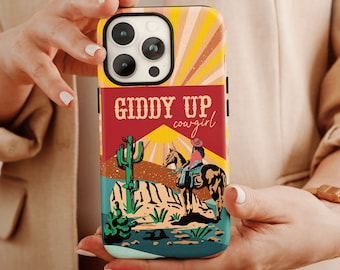 Giddy Up Cowgirl Phone Case, Western Cowboy Phone Case For Women’s Christmas Gift, Cowgirl Phone Case, Western Case, Cowgirl Case For Her