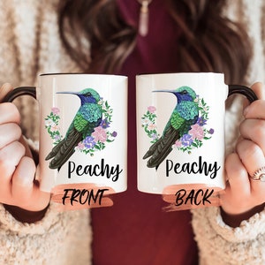 Hummingbird Gifts, Hummingbird Floral Mug For Hummingbird Lover Birthday, Bird Lover Gift, Bird Mug, Humming Bird Mug Gift For Bird Nerd
