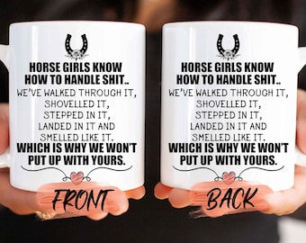 Horse Mug, Funny Horse Mug For Horse Owner Woman Birthday, Funny Horse Gift, Horse Gift For Women, Horse Mom Gifts For Her
